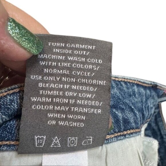 Torrid Womans Medium Wash Denim Button-Fly Jeans With High Rise Straight Legs - Picture 14 of 15